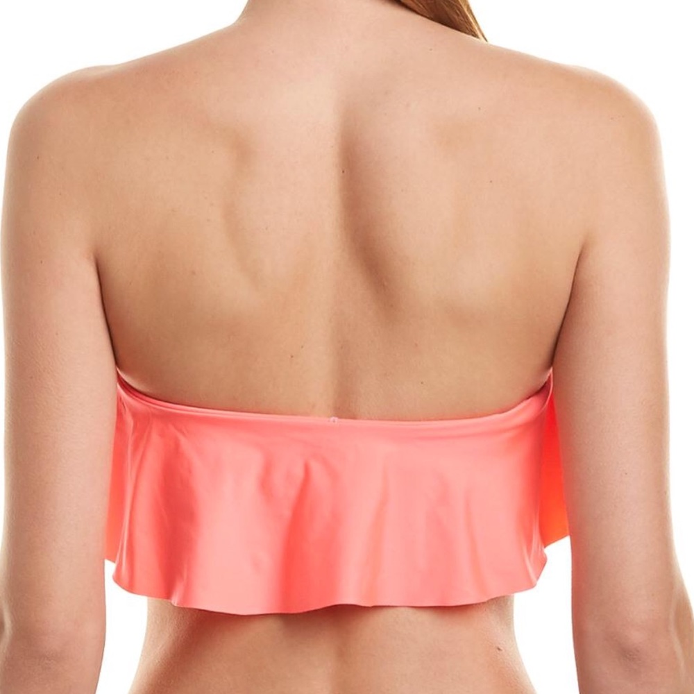 L*SPACE ❤️🔥 NWT RUFFLE BANDEAU TOP SIZE SMALL - Picture 3 of 5